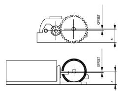 Slot.it, Motorhalter Offset 1.0 'Flat' hart, CH119