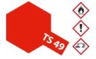 Tamiya, Acryl-Sprayfarbe (100ml), TS-49 Rot hell glänzend