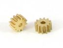 SRP, Motorritzel 12z, (Ø7mm, für Ø2mm), Messing, 2 Stk.